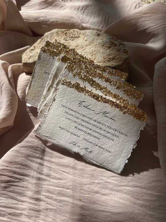 Cartes Dream in Cream au henné, marque-places