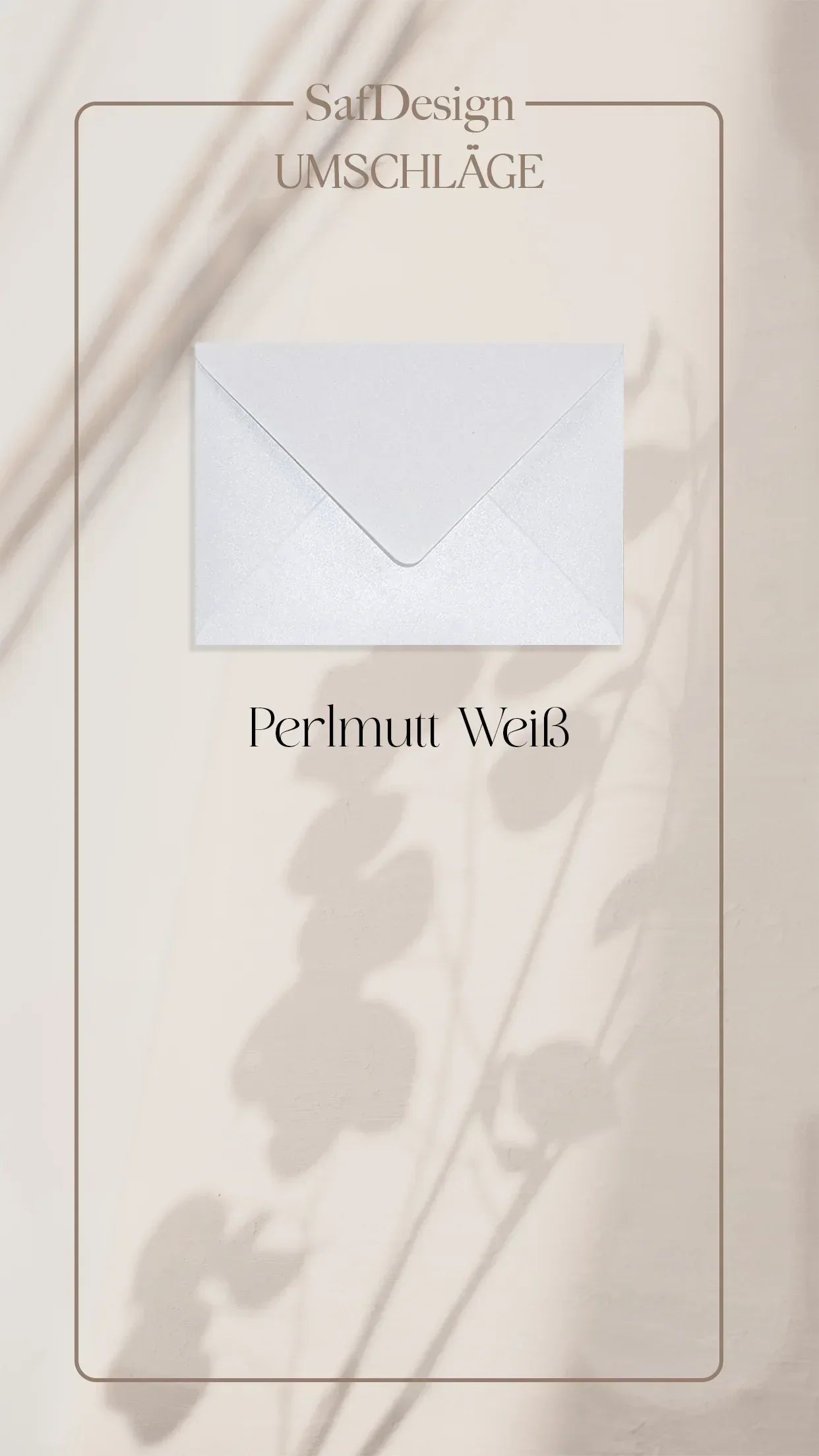Minimalistische Einladungskarte, florale Zeichnung - "Simple Leaf" SafDesign