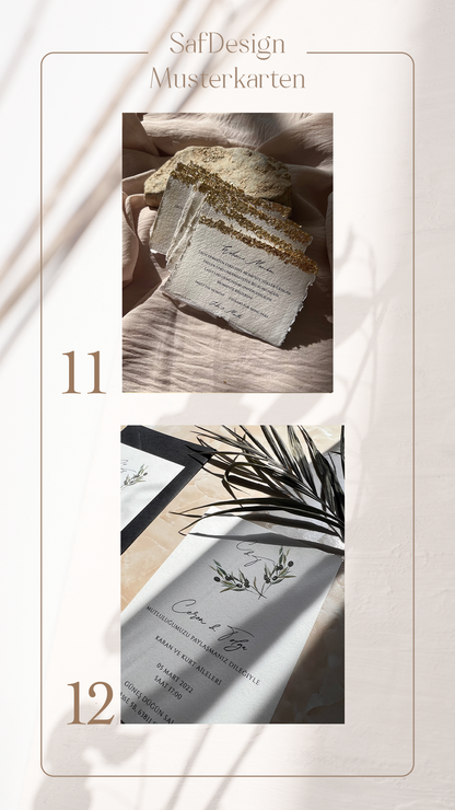 Cartes échantillons | non personnalisable