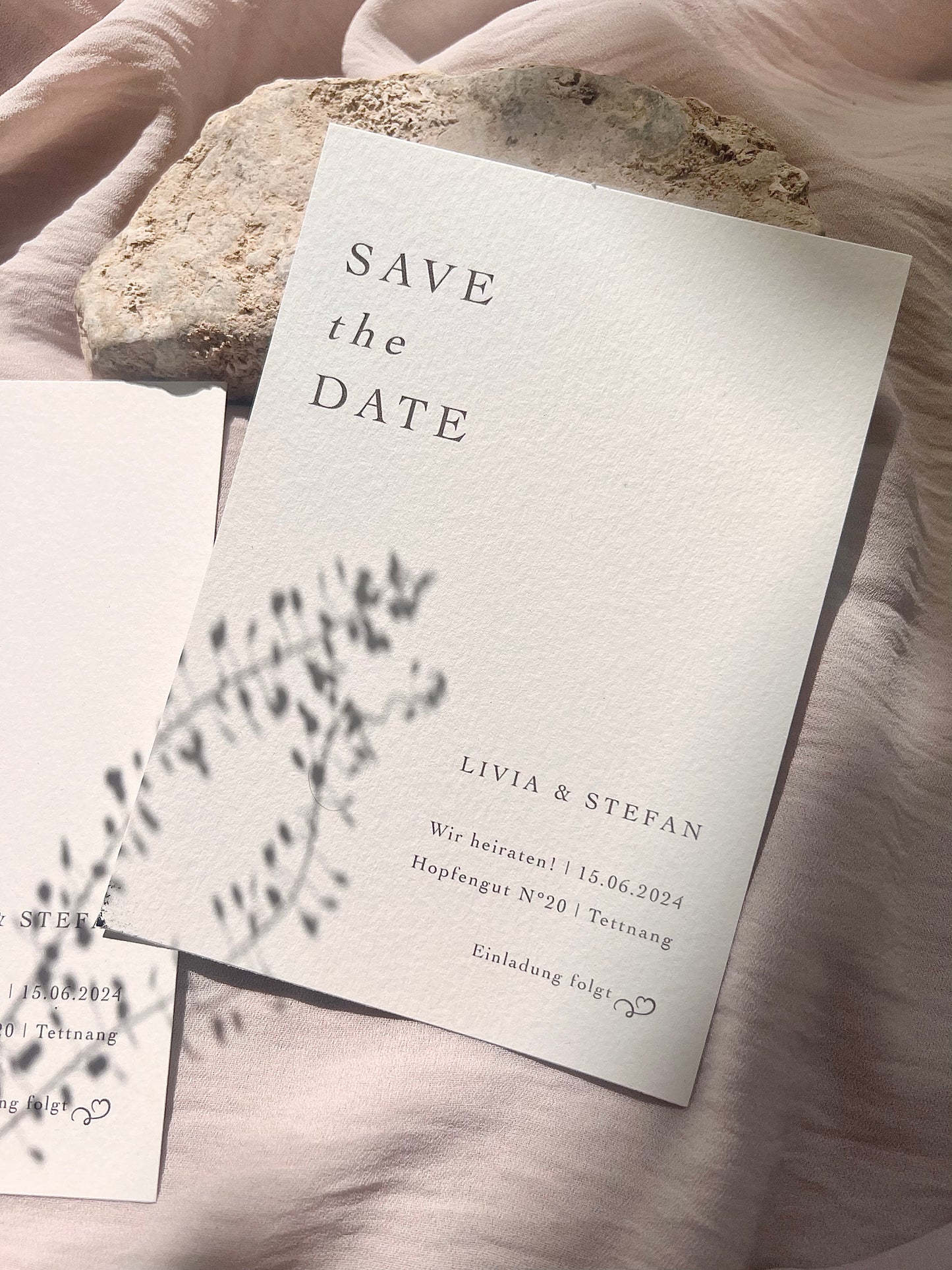 Minimal Save the Date Invite