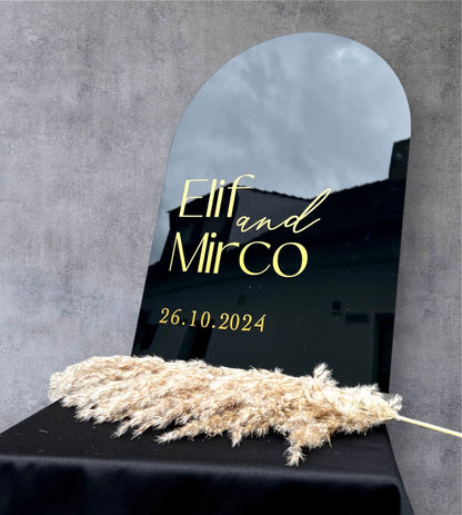 Empfangstafel Black & Gold I Welcome Board