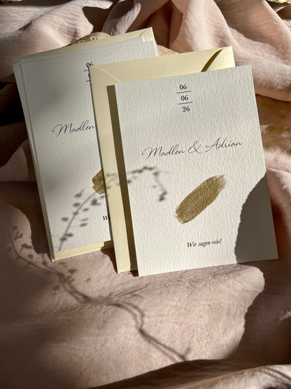 Golden Brush Stroke