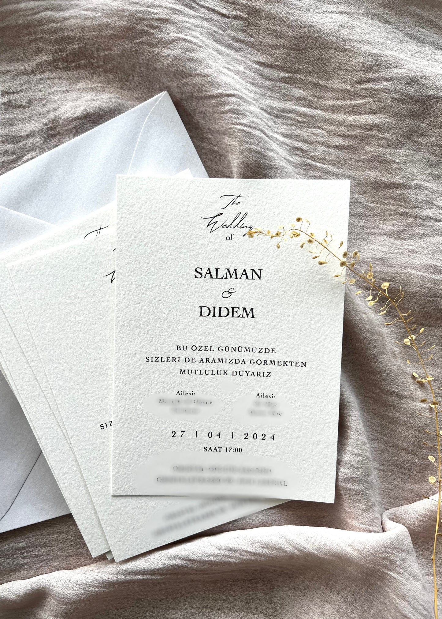 Elegant White Invitation