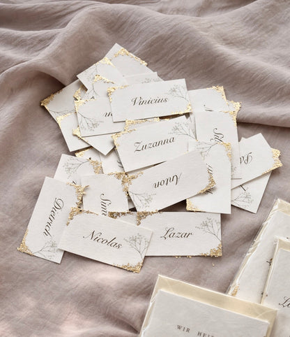 Nameskarten, Platzkarten I "Schleierkraut" SafDesign