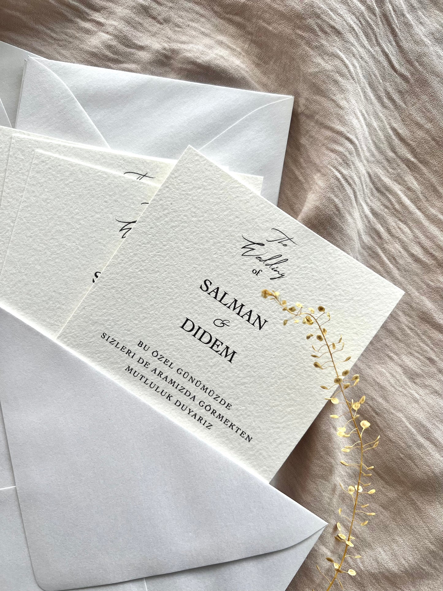 Elegant White Invitation