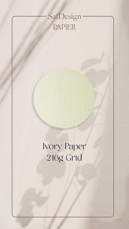 Invitation Dream in Cream avec ruban de satin
